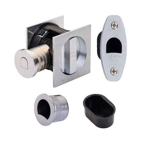 Tubular Sliding Lock with Square Privacy Turns