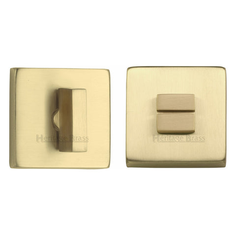 54mm Square Bathroom Thumbturn & Square Release Concealed Fix