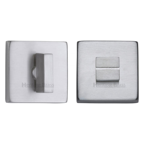 54mm Square Bathroom Thumbturn & Square Release Concealed Fix