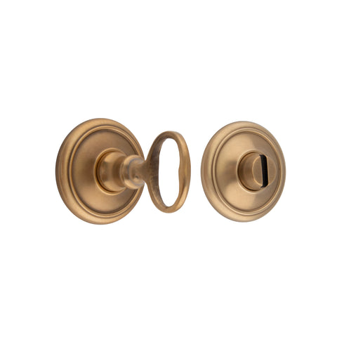 26mm x 4mm Key Shaped Thumbturn and Emergency Release - Shown in Very Light Aged