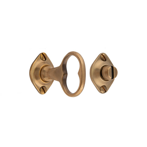 35mm x 5mm Key Shaped Thumbturn and Emergency Release - Shown in Very Light Aged