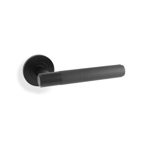 Alexander & Wilks Spitfire Knurled Lever on Round Rose