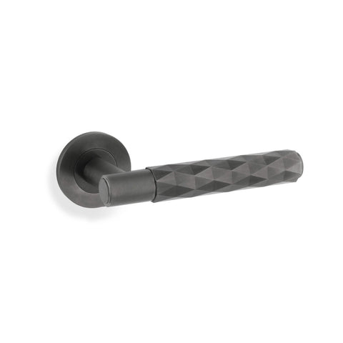 Alexander & Wilks Diamond Cut Spitfire Lever on Rose