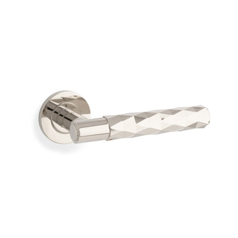 Alexander & Wilks Diamond Cut Spitfire Lever on Rose
