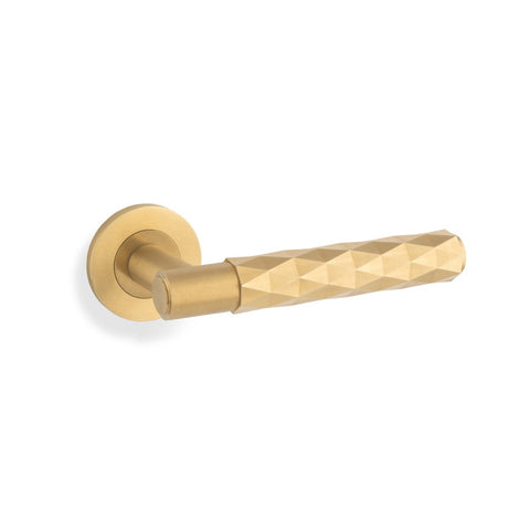 Alexander & Wilks Diamond Cut Spitfire Lever on Rose