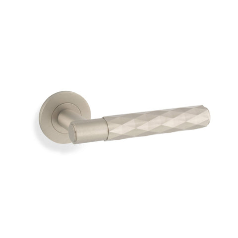Alexander & Wilks Diamond Cut Spitfire Lever on Rose