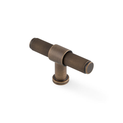 Alexander & Wilks Kingston Knurled T-Bar Cabinet Knob