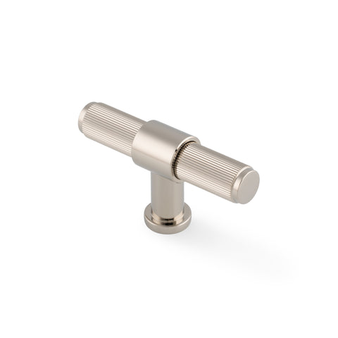 Alexander & Wilks Kingston Reeded T-Bar Cabinet Knob