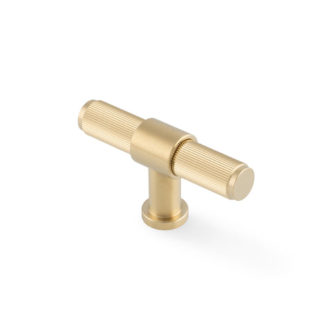 Alexander & Wilks Kingston Reeded T-Bar Cabinet Knob