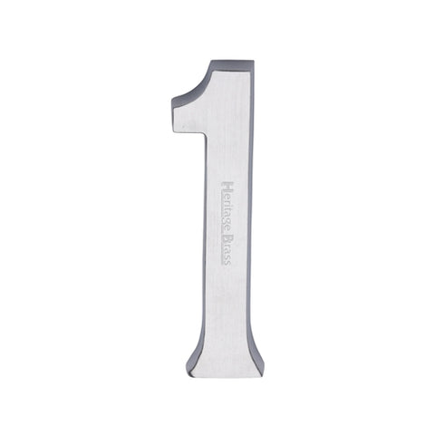 76mm Traditional Pin Fix Door Numeral