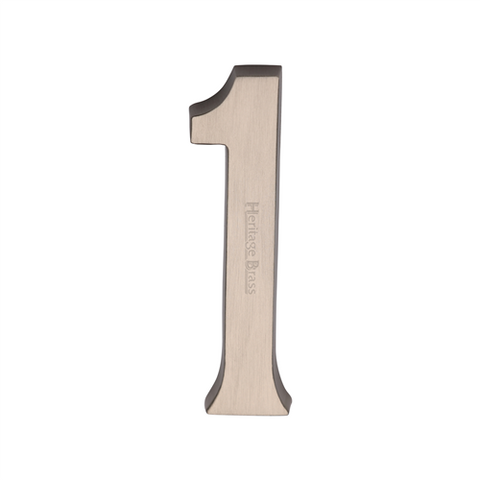 76mm Traditional Pin Fix Door Numeral