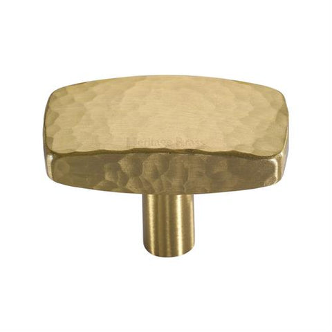 Rectangular Hammered Cabinet Knob