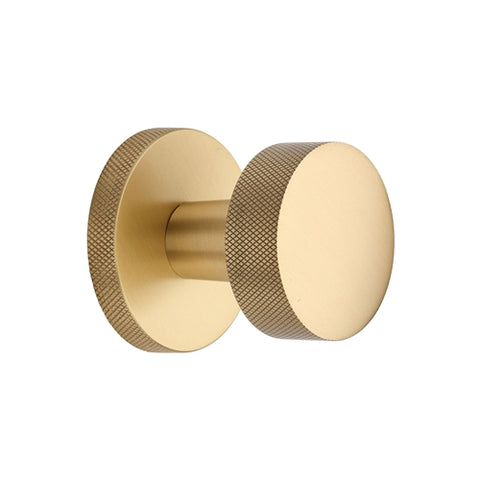 Knightsbridge Knurled Mortice Knob on Knurled Concealed Fix Rose