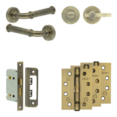 Classic Lever Handle Bathroom Door Pack