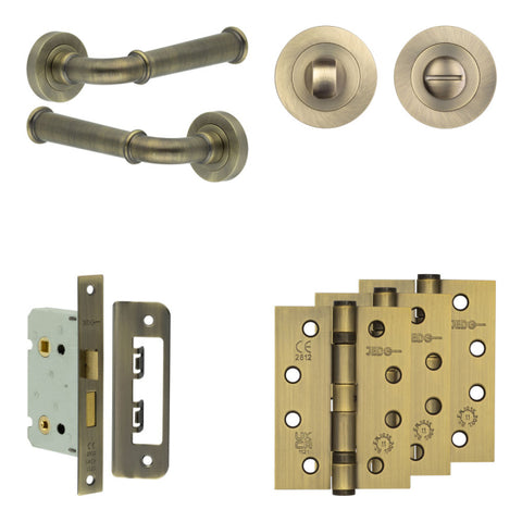 Classic Lever Handle Bathroom Door Pack