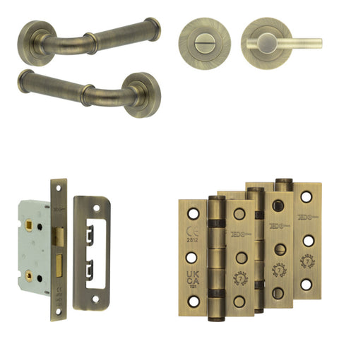 Classic Lever Handle Bathroom Door Pack