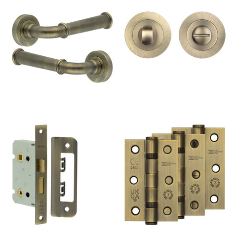 Classic Lever Handle Bathroom Door Pack