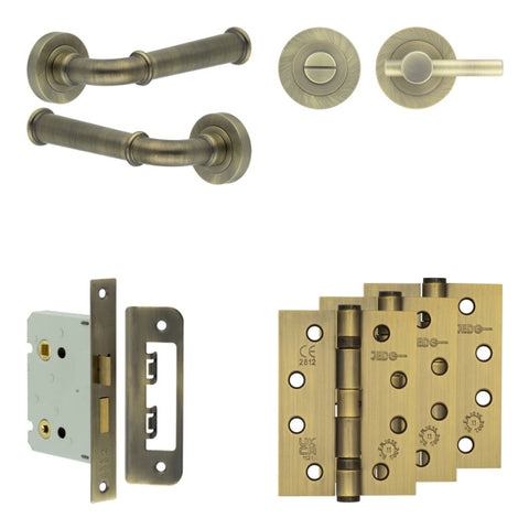 Classic Lever Handle Bathroom Door Pack