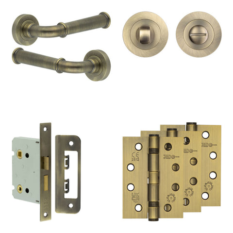 Classic Lever Handle Bathroom Door Pack