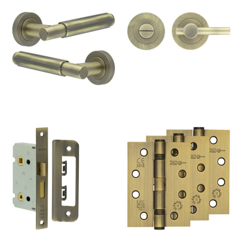 Bloom Lever Handle Bathroom Door Pack