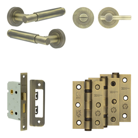 Bloom Lever Handle Bathroom Door Pack