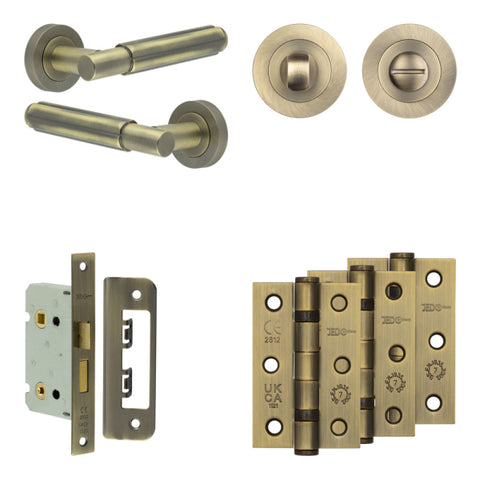 Bloom Lever Handle Bathroom Door Pack