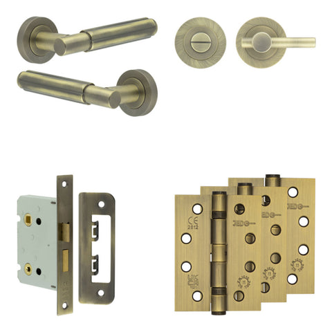 Bloom Lever Handle Bathroom Door Pack
