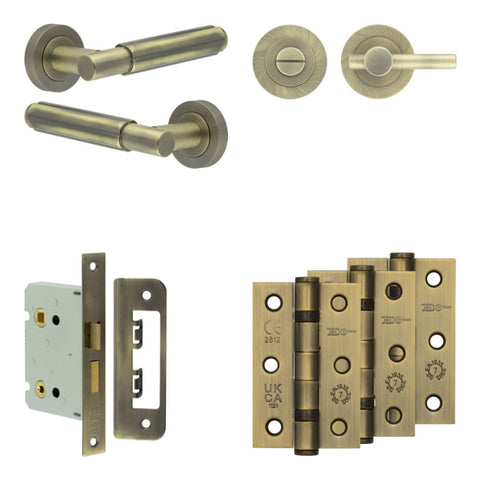 Bloom Lever Handle Bathroom Door Pack