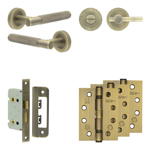 Bari Lever Handle Bathroom Door Pack