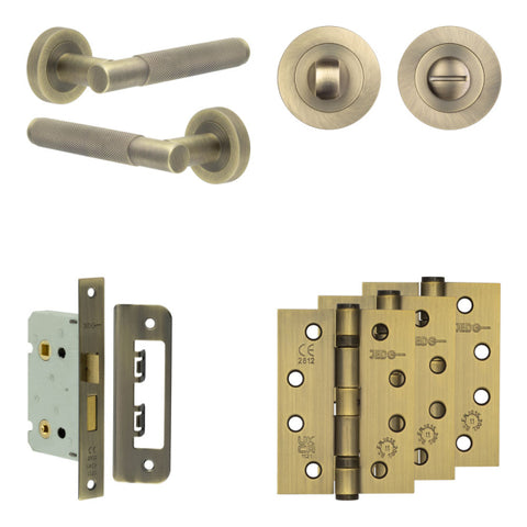 Bari Lever Handle Bathroom Door Pack
