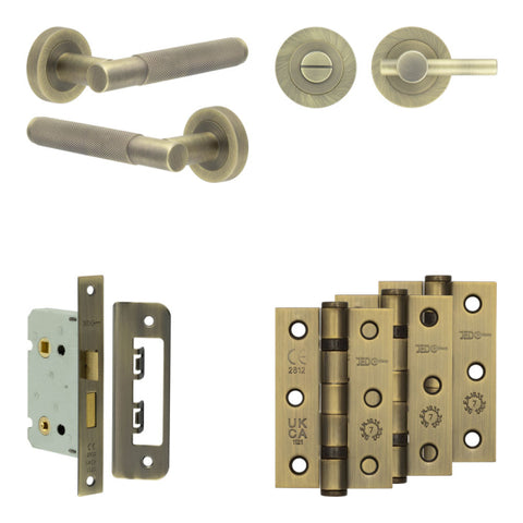 Bari Lever Handle Bathroom Door Pack