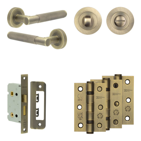 Bari Lever Handle Bathroom Door Pack
