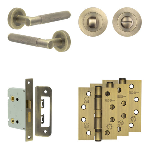 Bari Lever Handle Bathroom Door Pack