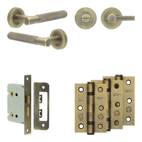 Bari Lever Handle Bathroom Door Pack