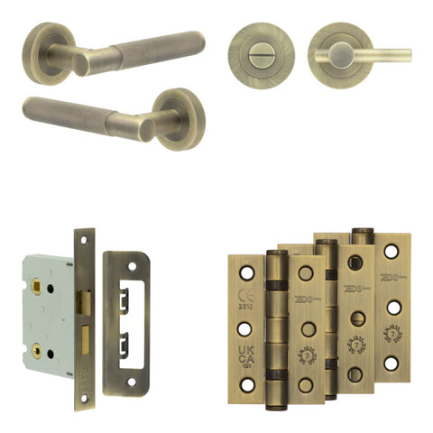 Bari Lever Handle Bathroom Door Pack