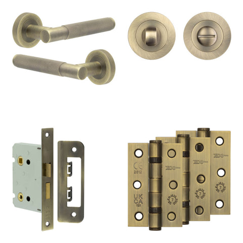Bari Lever Handle Bathroom Door Pack
