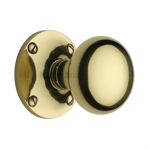 Kensington Cushion Style Mortice Knob on Visible Fix Unsprung Rose
