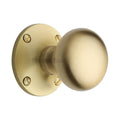 Kensington Cushion Style Mortice Knob on Visible Fix Unsprung Rose