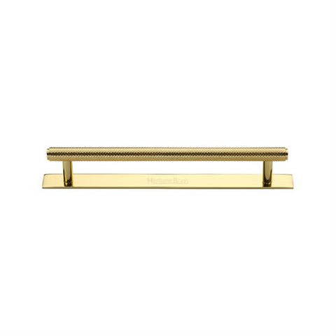Knurled Cabinet Pull Handle with Plate