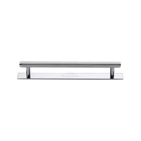 Knurled Cabinet Pull Handle with Plate