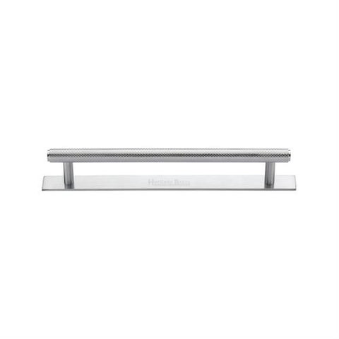 Knurled Cabinet Pull Handle with Plate