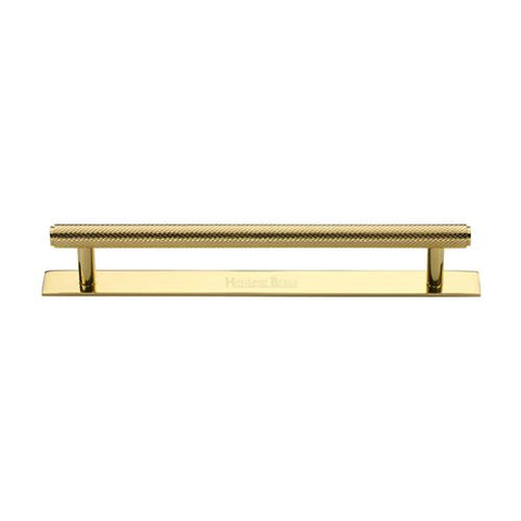 Knurled Cabinet Pull Handle with Plate