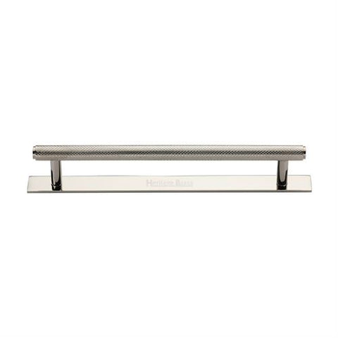 Knurled Cabinet Pull Handle with Plate