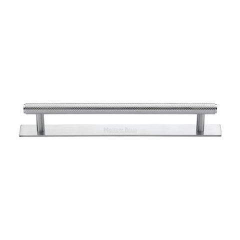 Knurled Cabinet Pull Handle with Plate