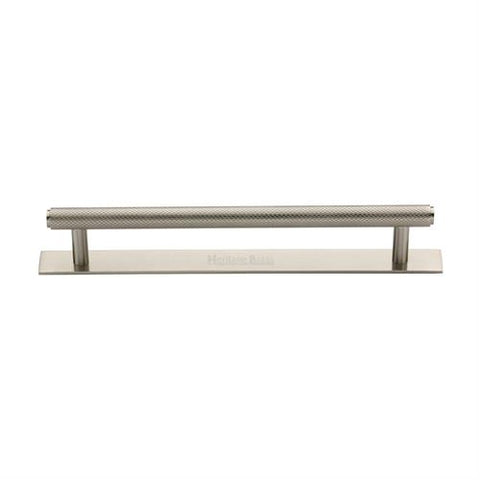 Knurled Cabinet Pull Handle with Plate