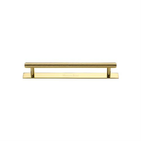 Knurled Cabinet Pull Handle with Plate