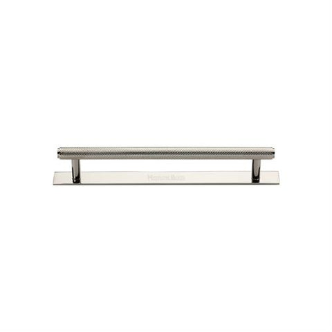 Knurled Cabinet Pull Handle with Plate