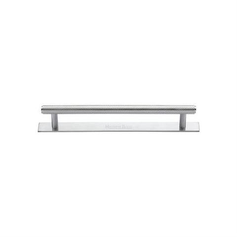 Knurled Cabinet Pull Handle with Plate