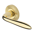 Sutton Lever Handle on Reeded Round Rose
