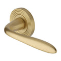 Sutton Lever Handle on Reeded Round Rose